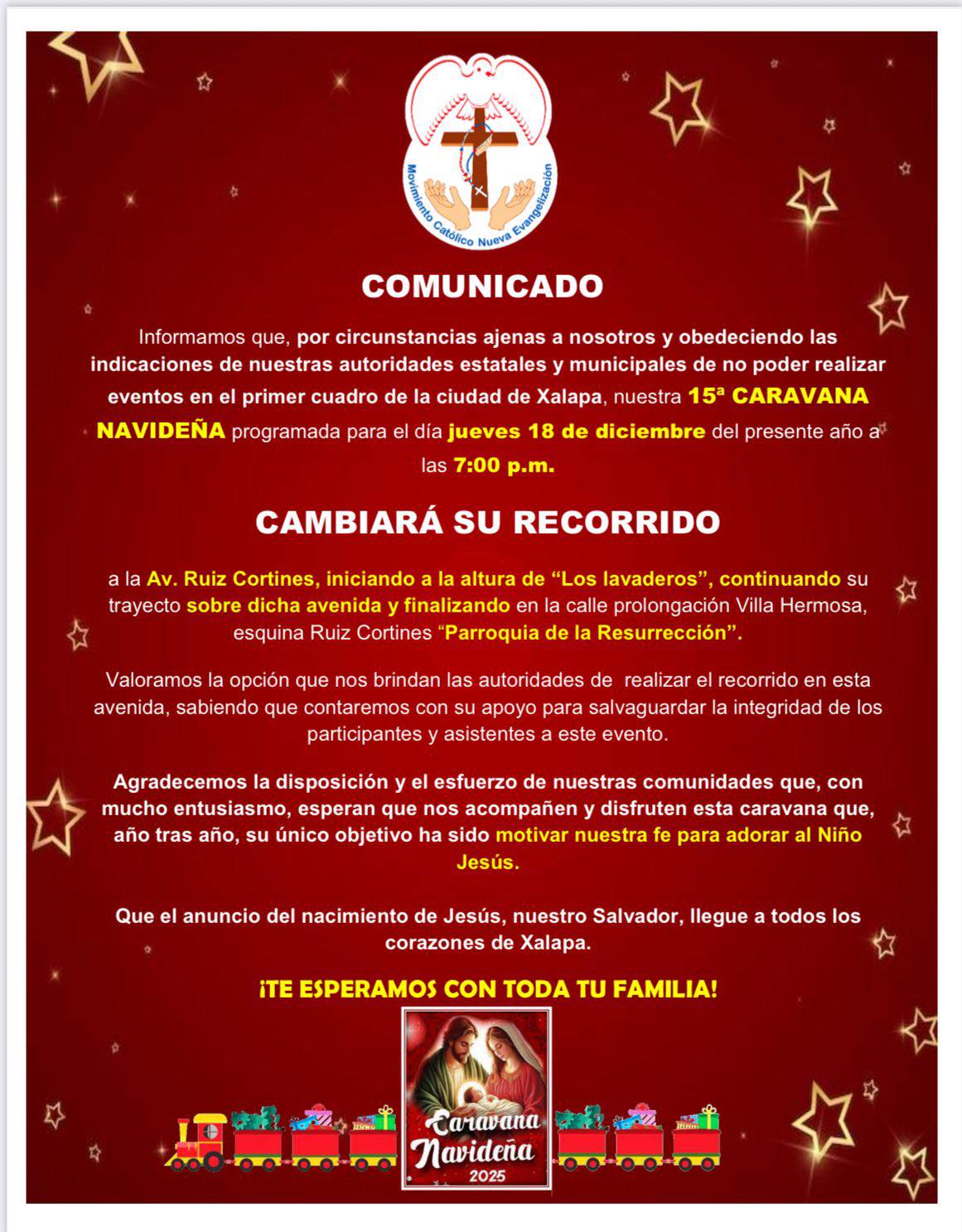 Caravana navideña reubicada en Xalapa por orden oficial; Plaza Lerdo cerrada días antes para informe de Nahle