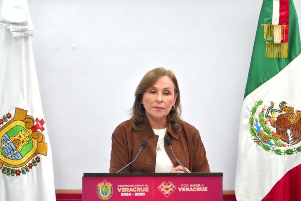 Rocío Nahle declara sobre comprobación de recursos a colectivos de búsqueda en Veracruz.