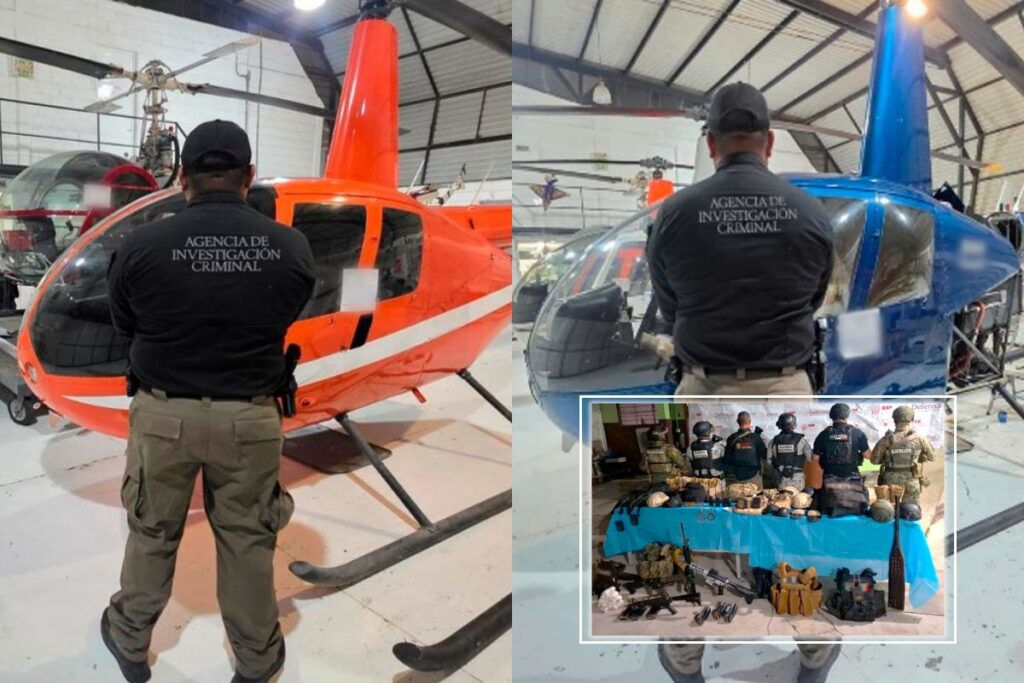 Helipuerto clandestino asegurado por autoridades en Medellín, Veracruz