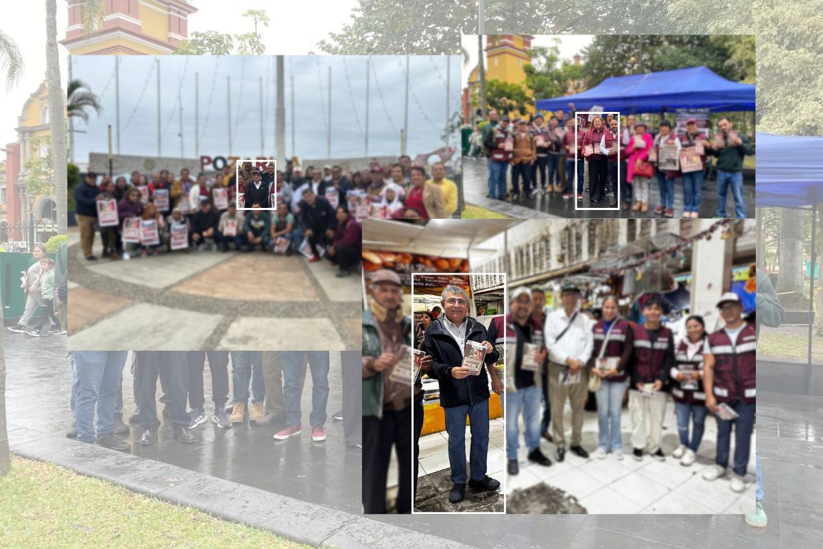 Mitin de Morena en Veracruz con poca asistencia durante jornada dominical