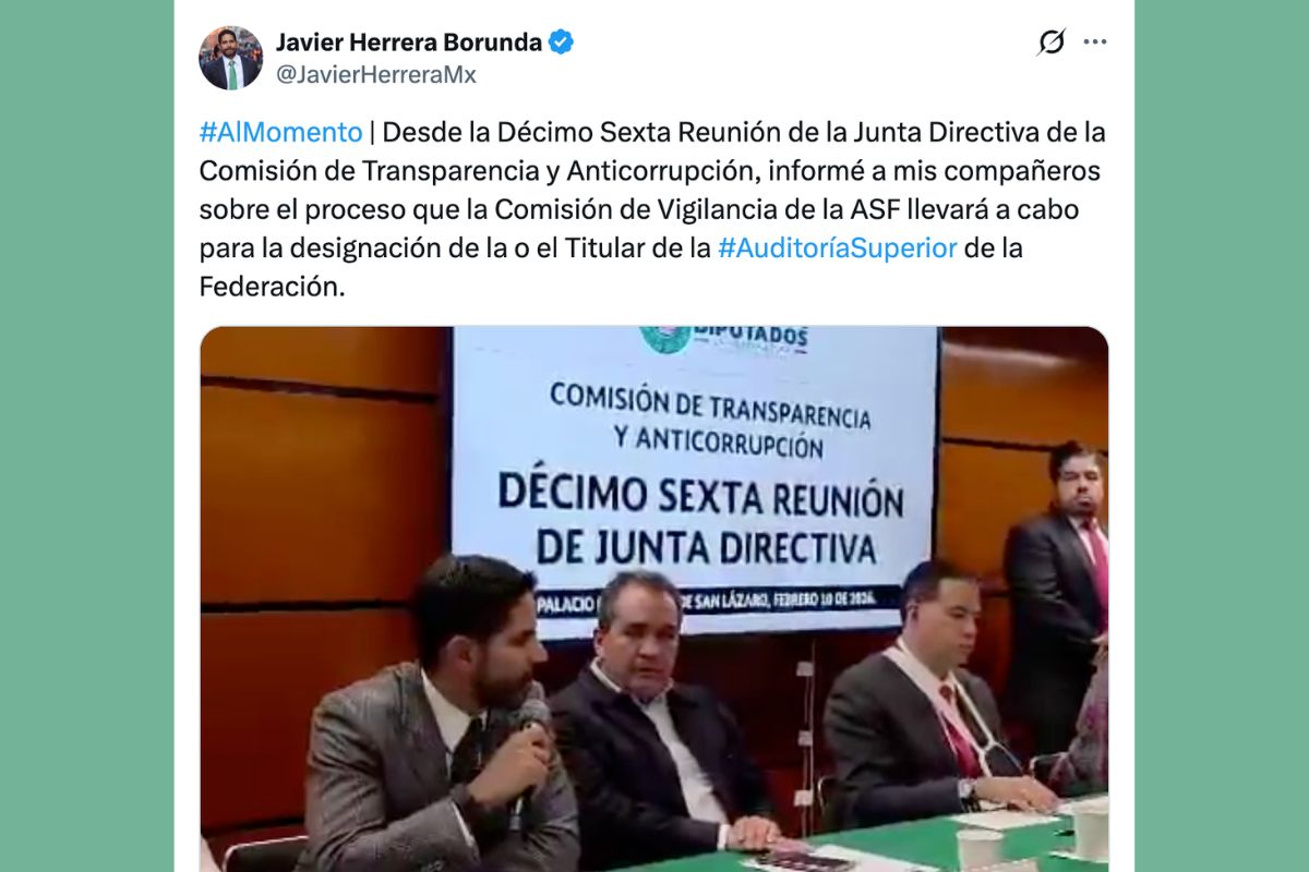 Eleazar Guerrero en reunión de Comisión de Transparencia en la Cámara de Diputados