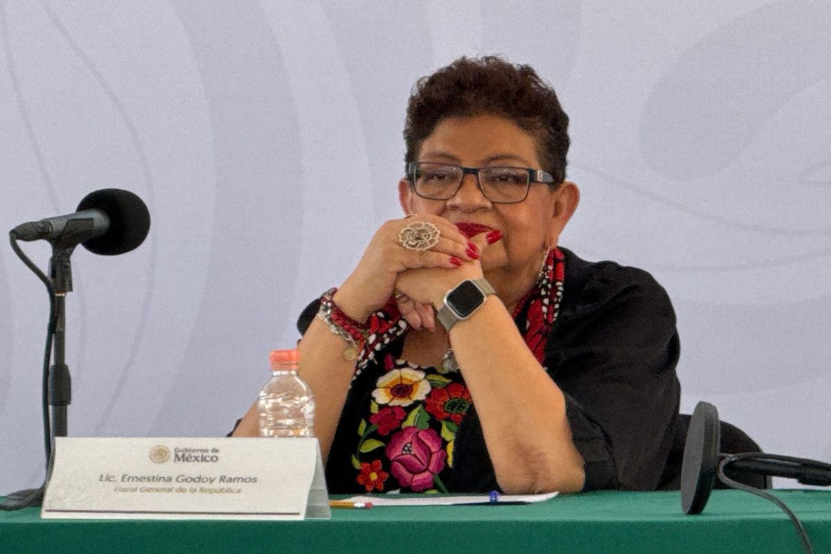 Ernestina Godoy durante proceso de rotación de delegados de la FGR en marzo de 2026.