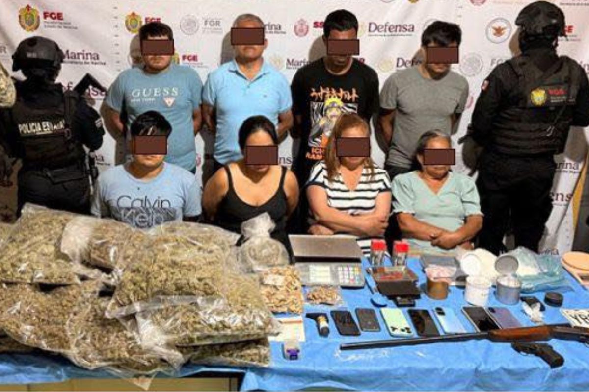 Detenidos en cateo en Tihuatlán con drogas; uno vinculado a delegada del Bienestar