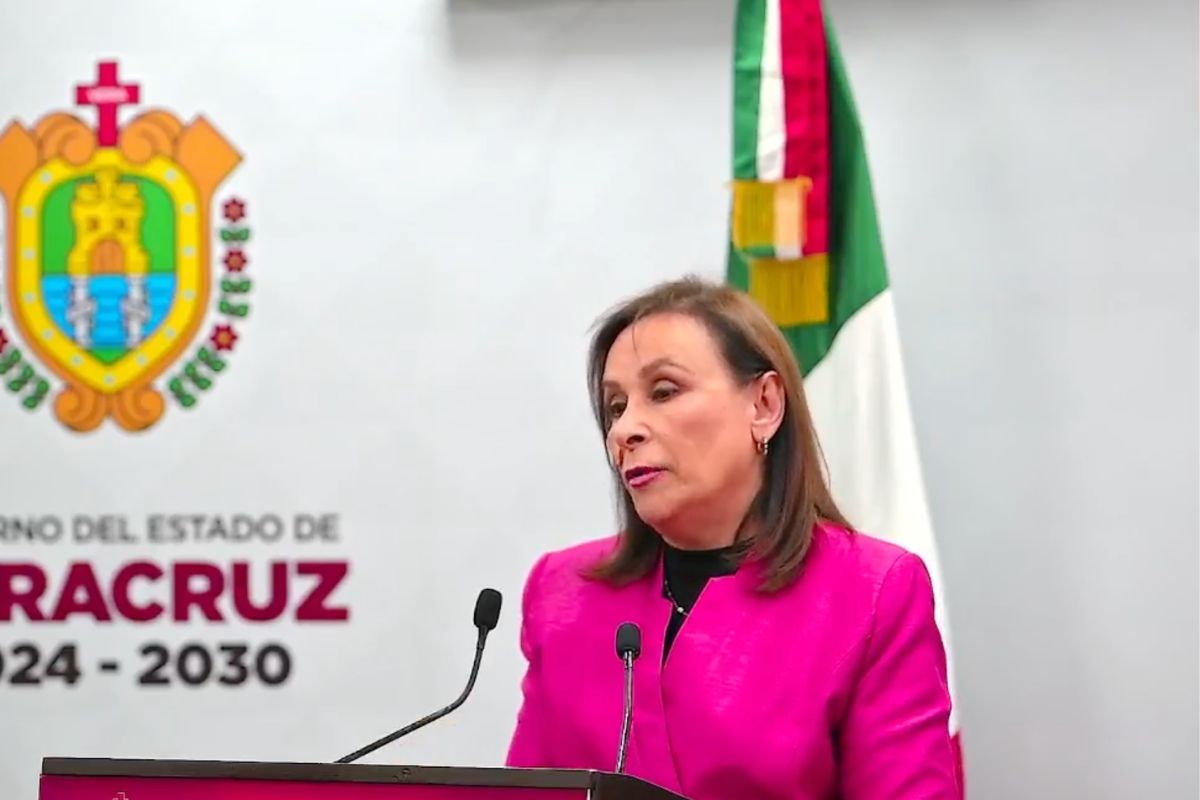 Rocío Nahle habla sobre protesta de colectivos y exigencia de comprobación de recursos en Xalapa.