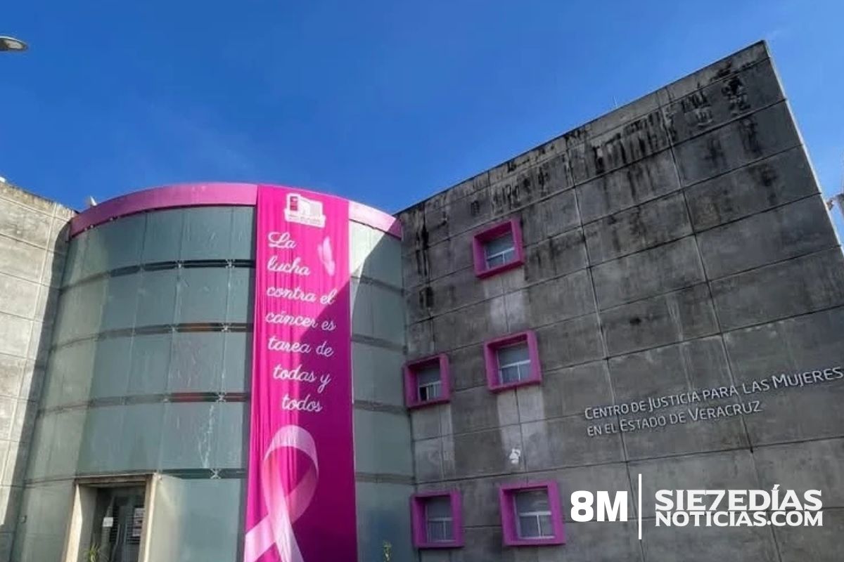 Centro de Justicia para las Mujeres en Veracruz durante investigación sobre su presupuesto y atención a víctimas.