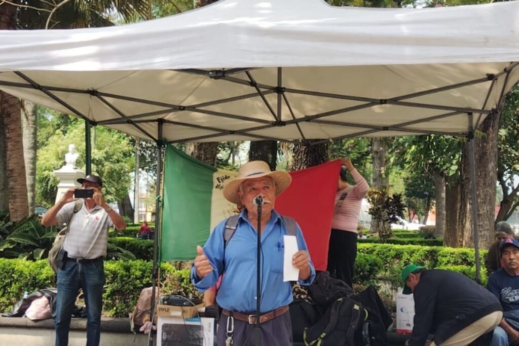 Cafeticultores protestan en parque Juárez de Xalapa por crisis del sector café Veracruz