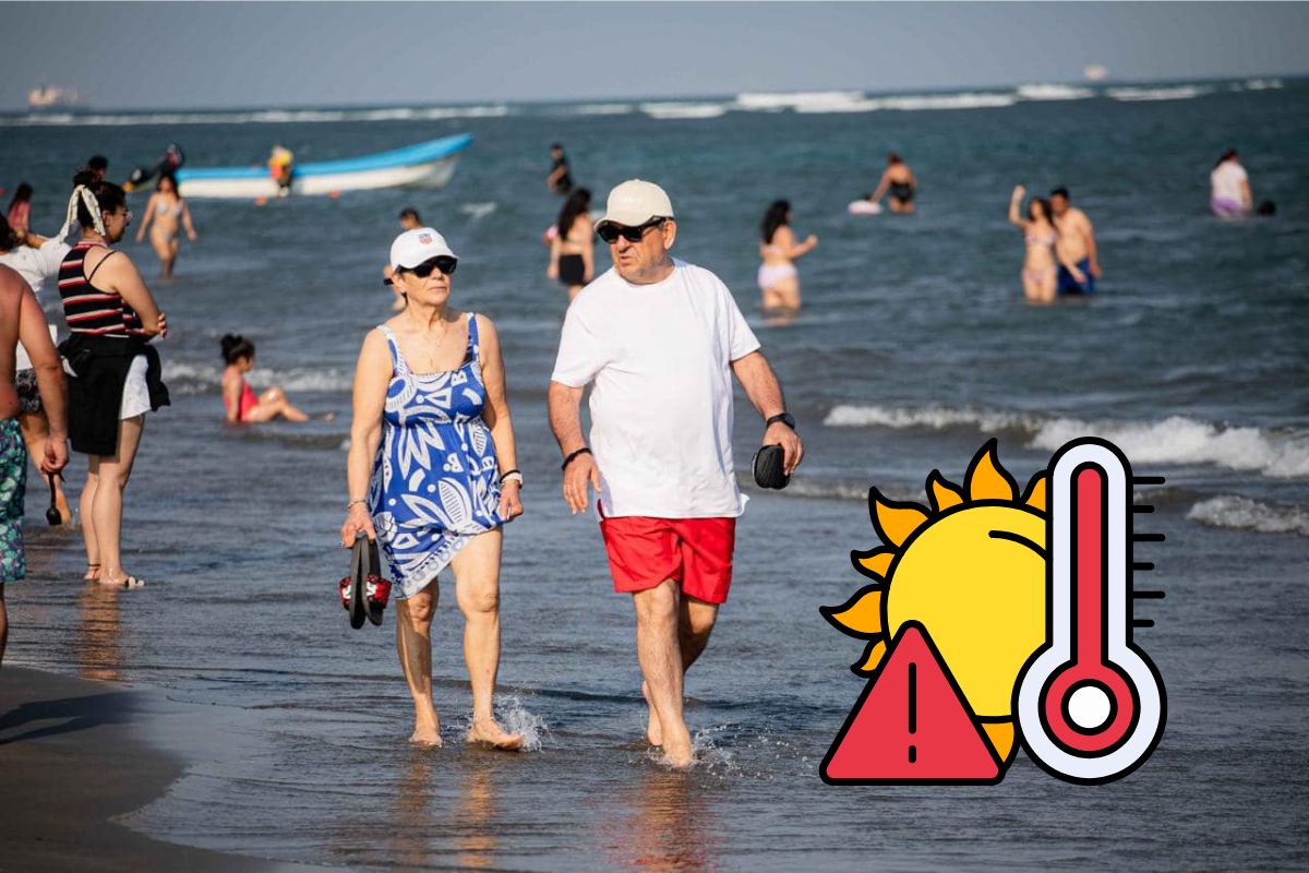 onda de calor en Veracruz con altas temperaturas y cielo despejado en abril 2026