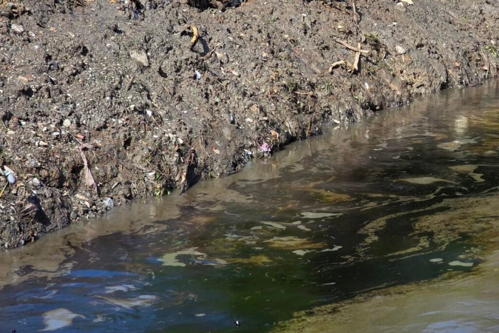 Aceite en arroyo de Poza Rica tras lluvias según reporte de Pemex