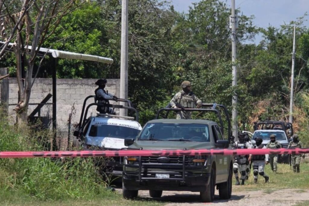 zona acordonada en Poza Rica donde hallaron a médico sin vida