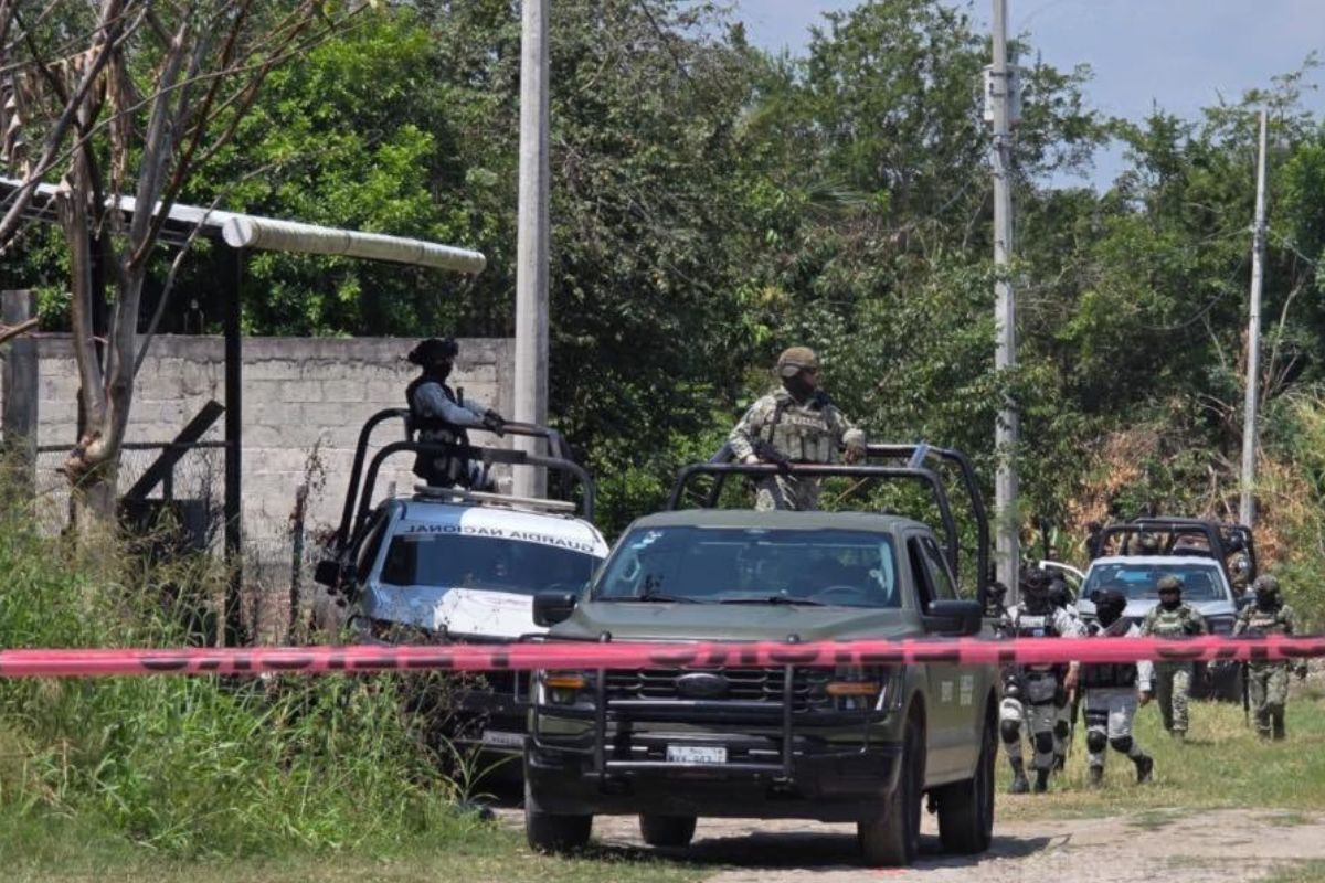 zona acordonada en Poza Rica donde hallaron a médico sin vida