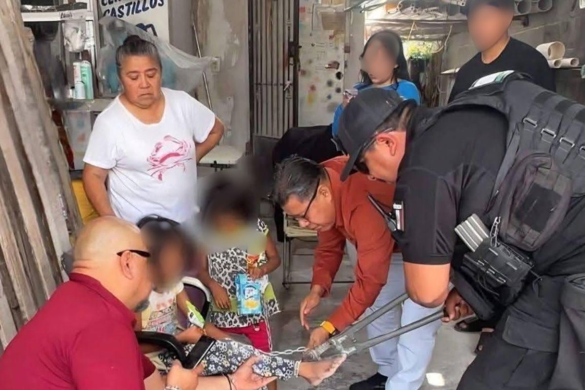 niñas de Álamo Temapache rescatadas encadenadas en Reynosa Tamaulipas