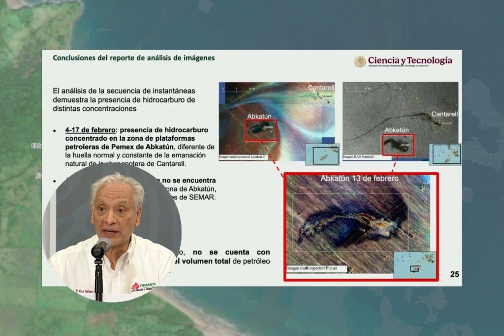Derrame de petróleo en el Golfo por fuga en ducto de Pemex y ocultamiento de información interna