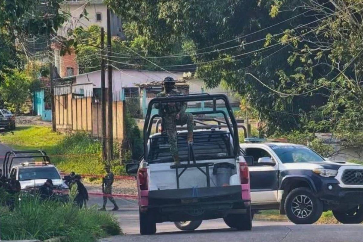 Zona acordonada en Papantla Veracruz por hallazgo de restos humanos
