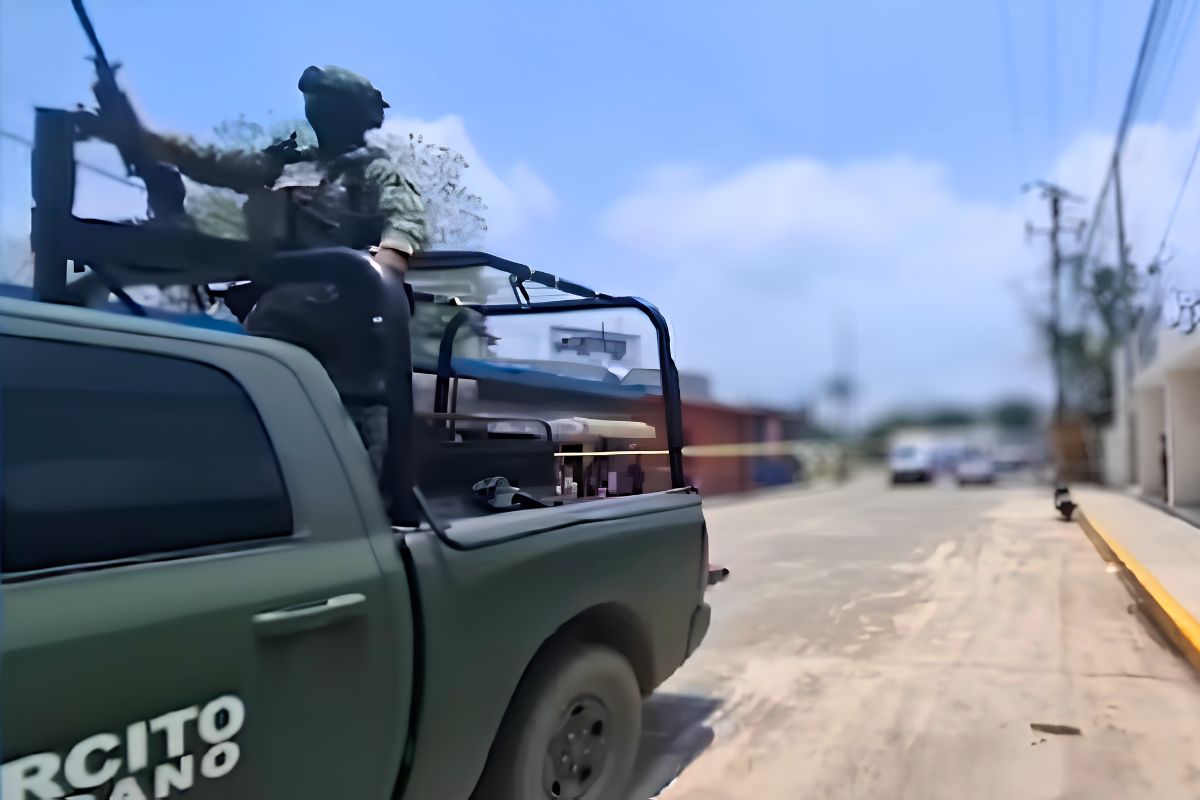 Operativo policiaco tras hechos violentos y ataques armados en Álamo Veracruz