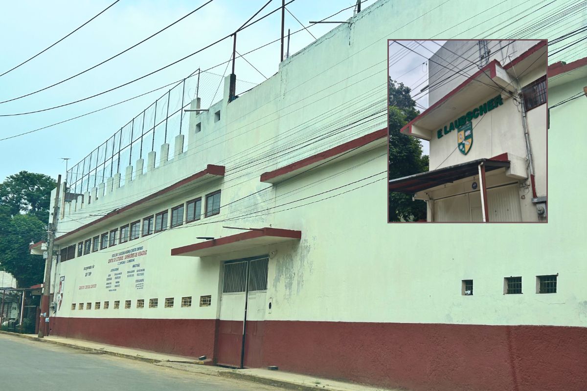 Presencia policiaca en el Colegio Enrique Laubscher de Xalapa tras denuncia de una maestra.