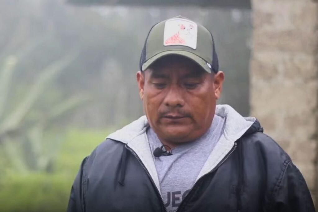 Diego Fernando Bonilla, integrante de la comunidad hñuhú de El Pericón, durante el seguimiento de su caso de tortura en Veracruz.