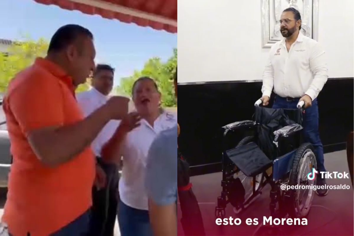 Rocío Nahle durante conferencia donde fijó postura sobre la entrega de apoyos sociales en Veracruz.