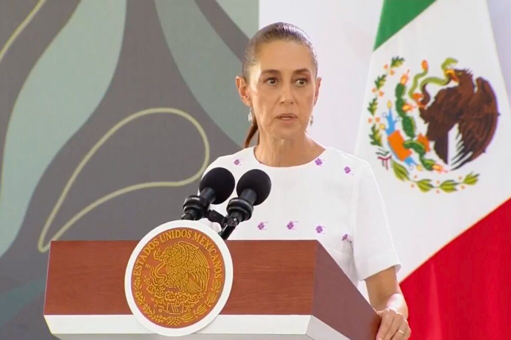 Claudia Sheinbaum durante La Mañanera del Pueblo al referirse a la búsqueda de la periodista Roxana Guzmán Ramírez en Veracruz
