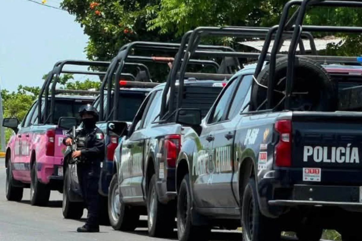 Operativo de seguridad en Alvarado donde fue detenido "El Gordo Frank", presunto jefe del CJNG.