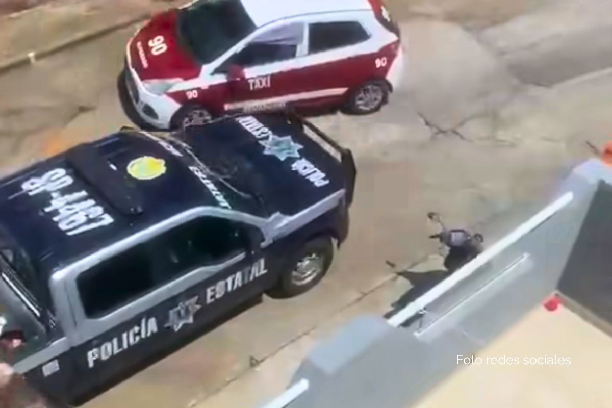 Operativo de seguridad en la colonia Las Aneas, Alvarado, donde fue detenido "El Gordo Frank".