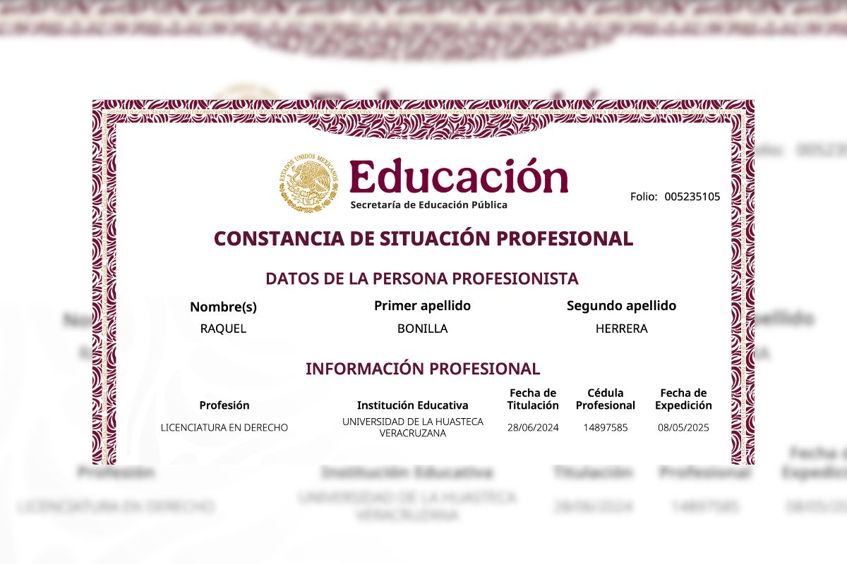 Raquel Bonilla Herrera, nueva secretaria de Educación de Veracruz.