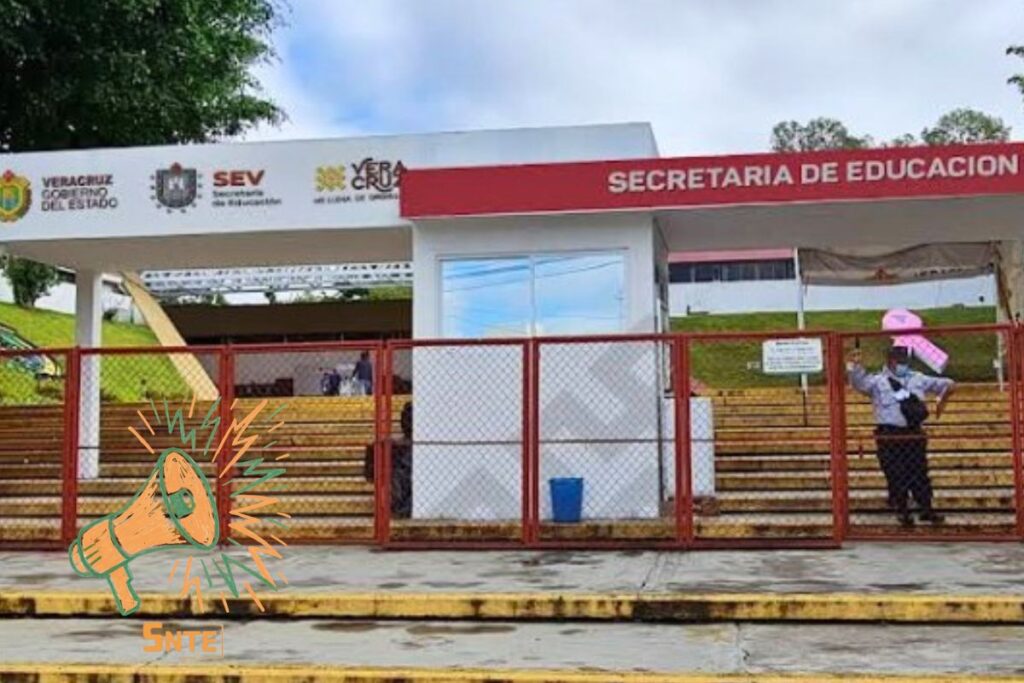 Maestros del SNTE Sección 32 anuncian protesta en la Secretaría de Educación de Veracruz por demandas laborales.