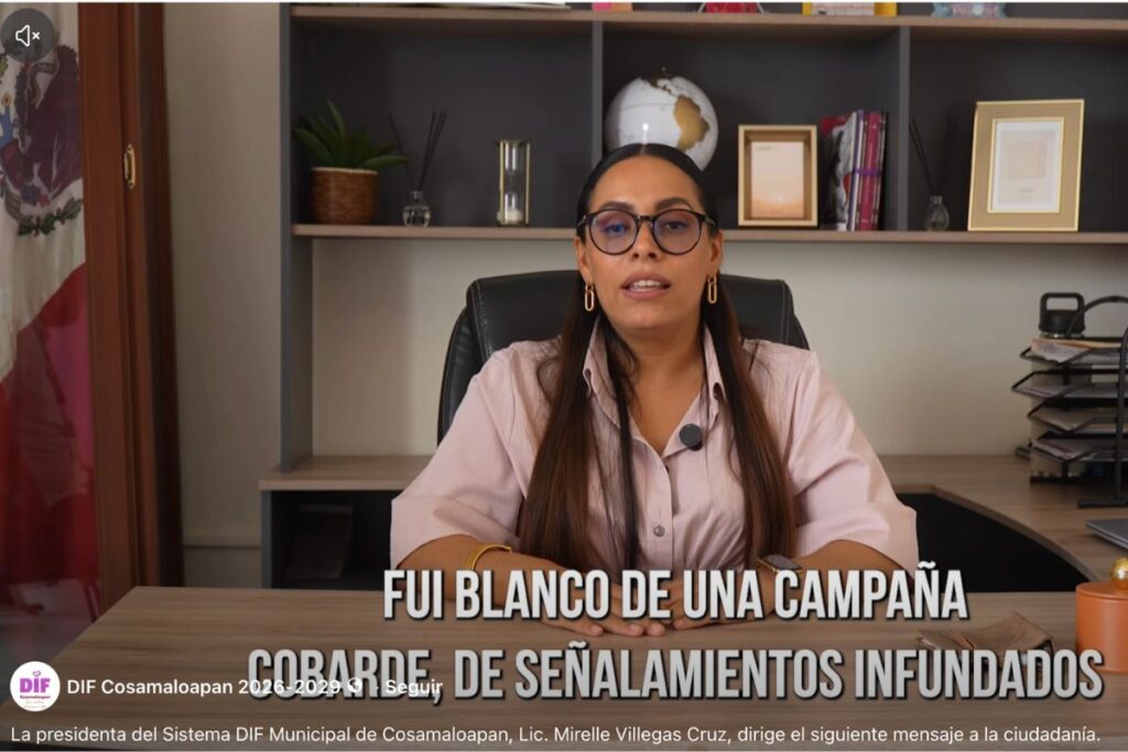 Mirelle Villegas Cruz, presidenta saliente del DIF Municipal de Cosamaloapan.