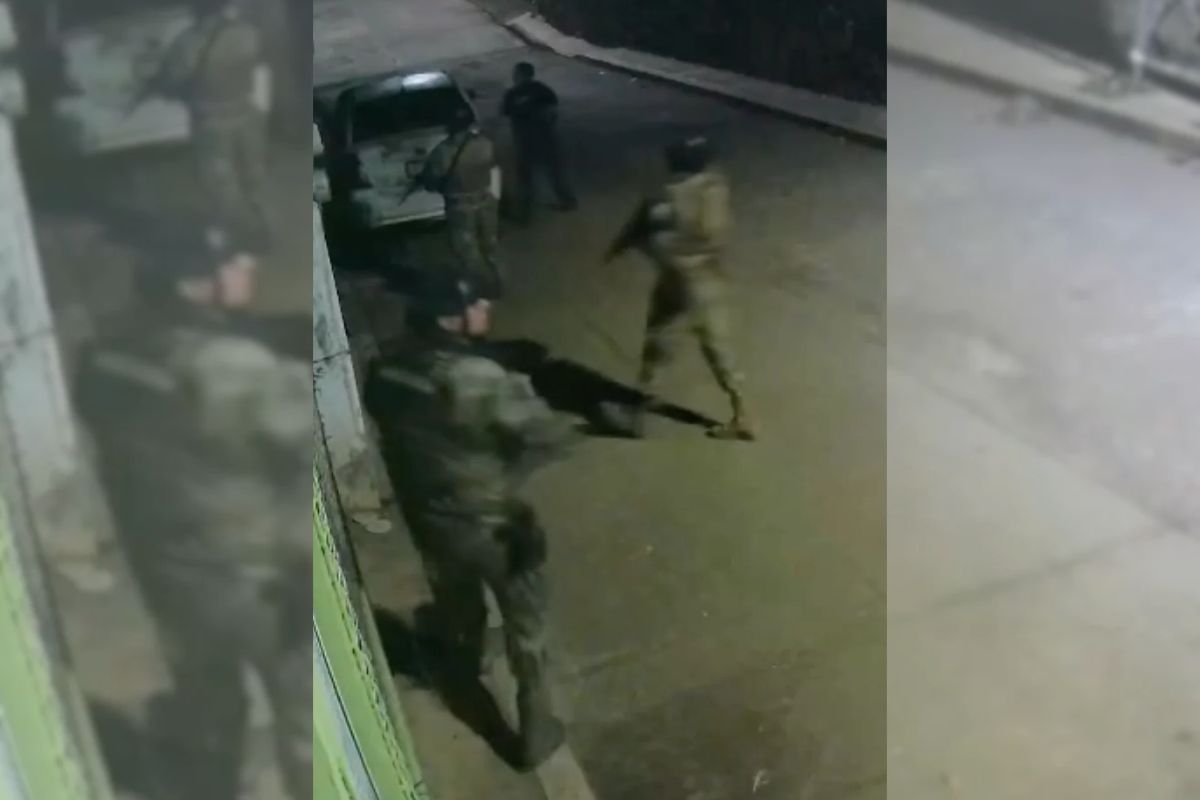 Operativo de seguridad tras enfrentamiento armado en la colonia Primero de Mayo, San Andrés Tuxtla.