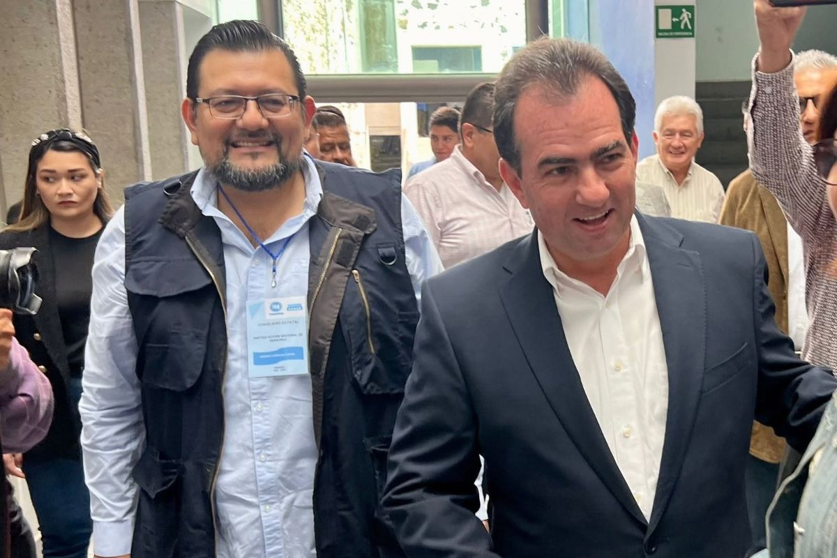 José Francisco Yunes Zorrilla durante un acto del PRI en Veracruz.