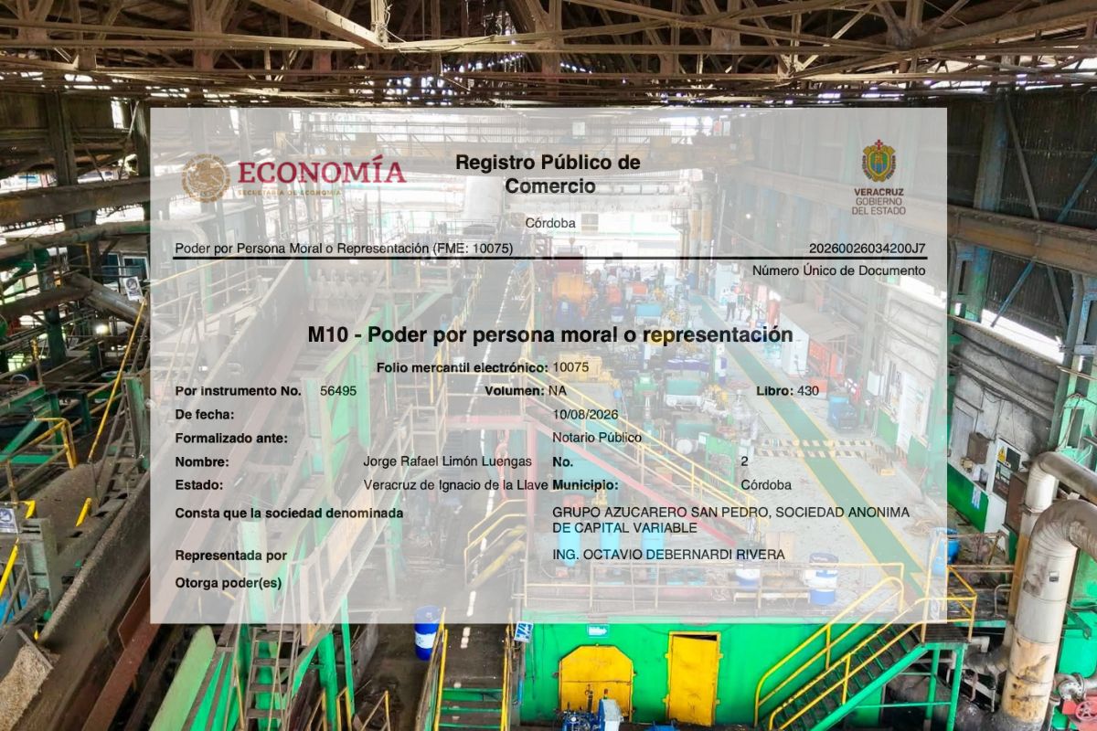 Instalaciones del Ingenio San Pedro en Lerdo de Tejada, Veracruz.