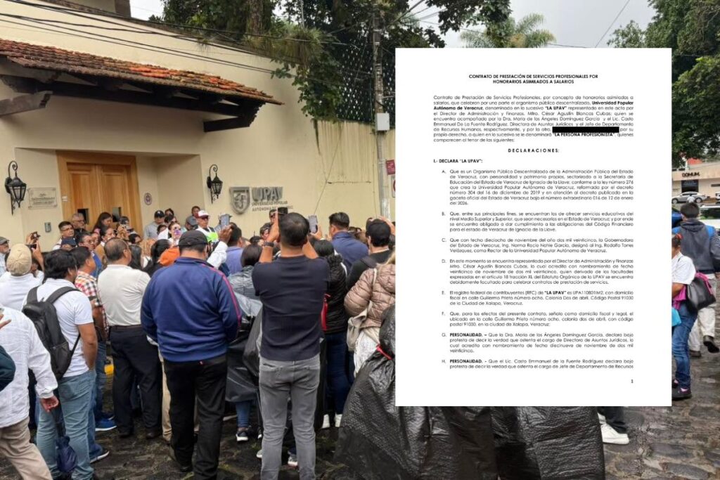 Contrato de prestación de servicios profesionales de la UPAV.