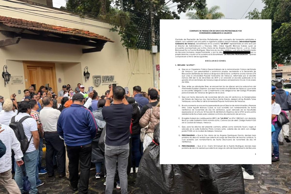 Contrato de prestación de servicios profesionales de la UPAV.