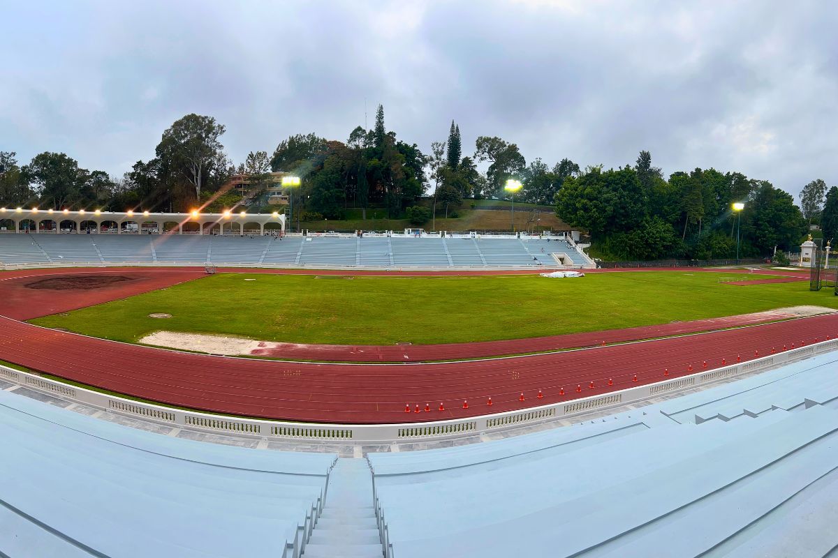Gradería renovada del Estadio Heriberto Jara Corona en Xalapa, Veracruz.