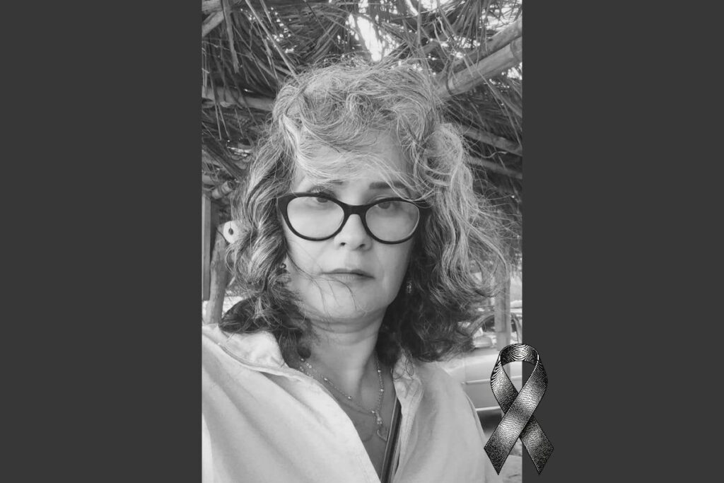 Retrato de la periodista y promotora cultural Melina Morquecho, de Poza Rica.