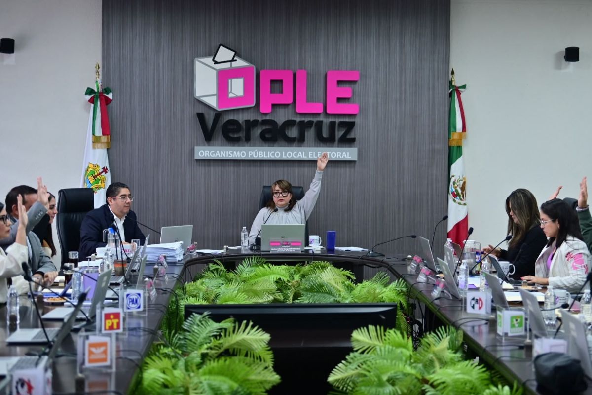 Sesión extraordinaria del Consejo General del OPLE Veracruz.