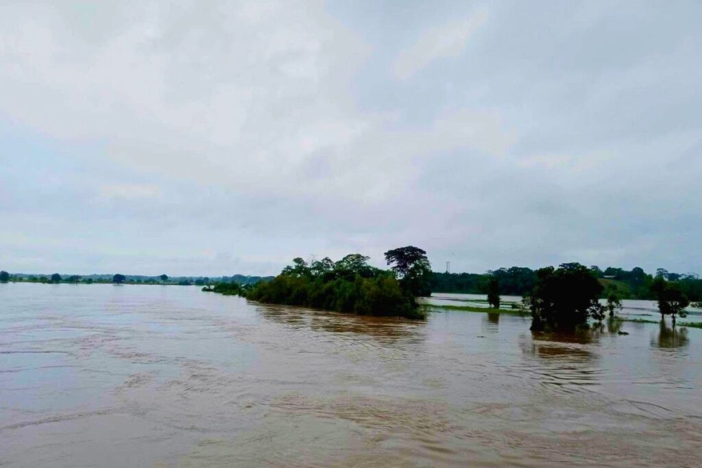 Presa Canseco, en la Laguna de Catemaco, Veracruz, al 100% de llenado según Conagua